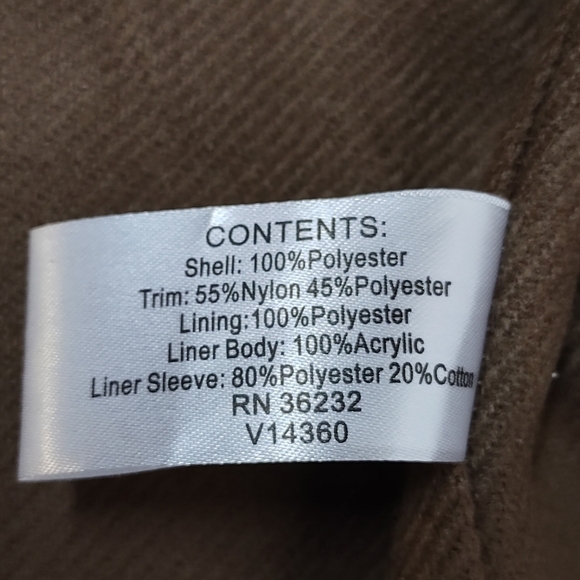 Gallery New York Women's Taupe Coat Jacket Size XL - Picture 10 of 10